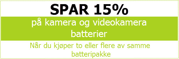 Digitalkamera Batterier og Ladere