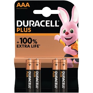Duracell Plus Power AAA 4 pakke av Batterier