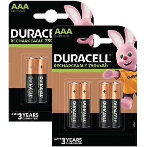 Duracell AAA 750mAh x 8