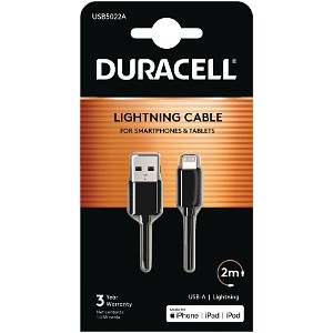 Duracell 2m USB-A til Lightning-kabel