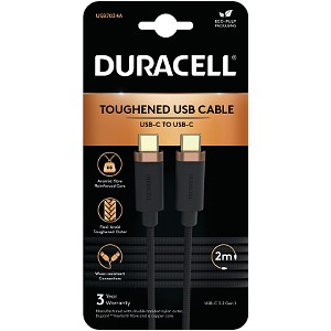 Duracell 2m rask USB-C til USB-C-kabel