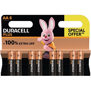 Duracell Plus Power AA 8PK Spesialtilbud