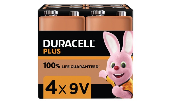 Duracell Plus Power 9v Pakke med 4