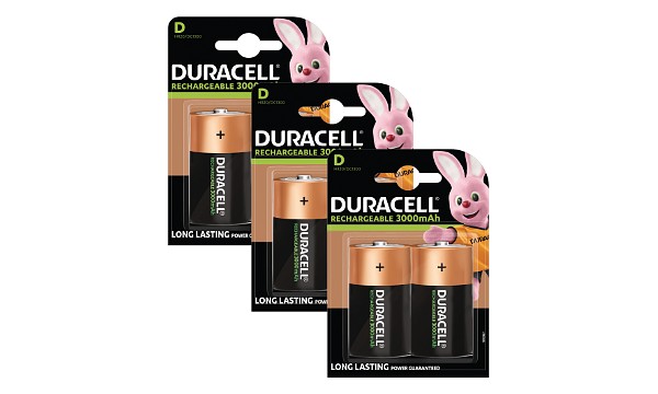 Duracell Rechargeable D Size 6 Pack