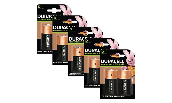 Duracell Rechargeable D Size 10 Pack