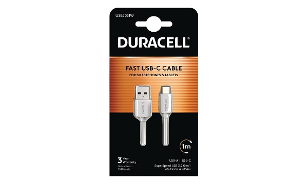 Duracell 1m USB-A til Micro USB-kabel