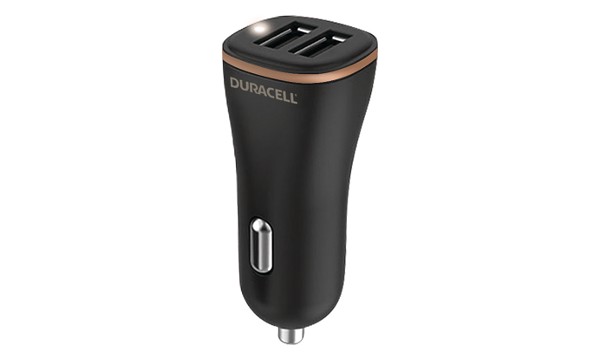 Duracell 18W + 12W dobbel USB-A-lader for bruk i bilen