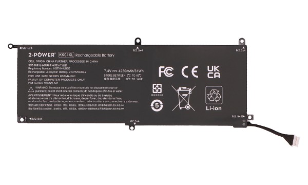 Pro Tablet x2 612 G1-J9Z38AW Batteri (2 Celler)