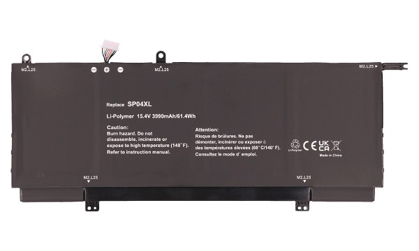 SPECTRE X360 13-AP0033DX Batteri (4 Celler)