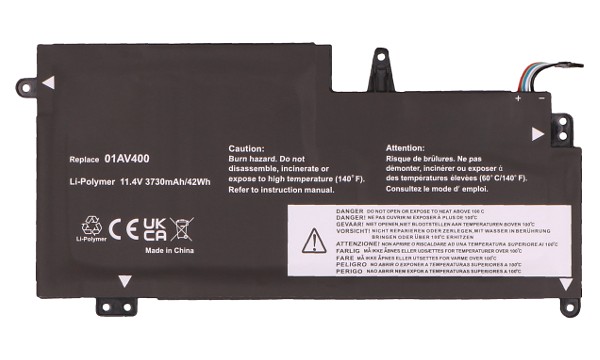 ThinkPad S2 Gen 2 Batteri (3 Celler)