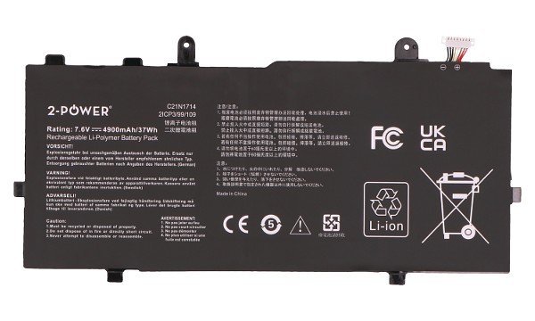 Vivobook Flip TP401 Batteri (2 Celler)