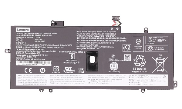 ThinkPad X1 Yoga Gen 5 20UC Batteri (4 Celler)