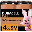 Duracell Plus Power 9v Pakke med 4